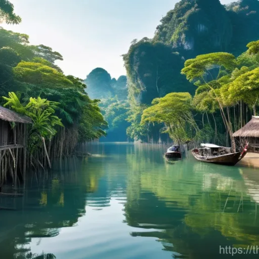 생태계 중심 사고의 필수 요소 - The Interconnected Tapestry of Thai Life**
"A breathtaking, high-detail, realistic image capturing ...