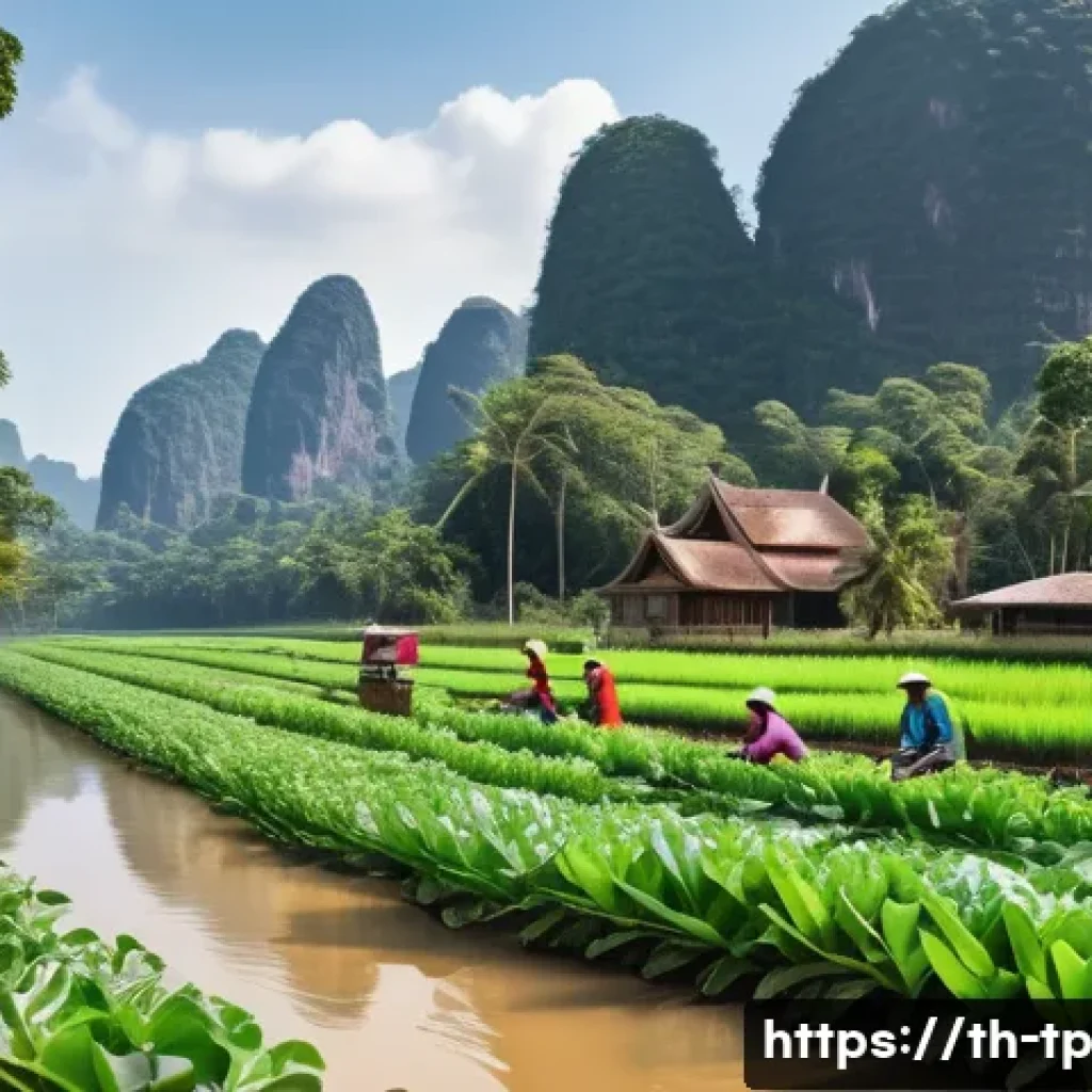 생태계 중심 사고와 생물 다양성 보호 - A vibrant local Thai forest restoration scene featuring community members planting native trees alon...